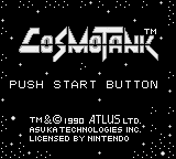Cosmo Tank Title Screen